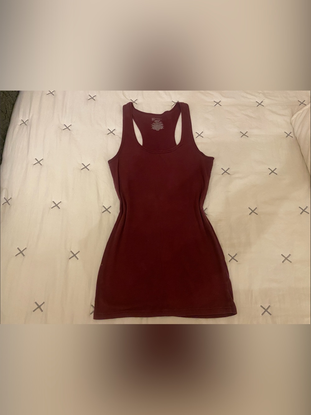 No Boundaries Maroon Racerback Mini Dress
